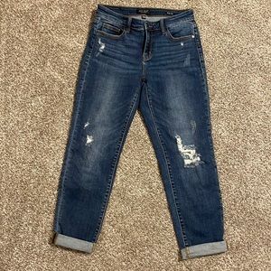 Judy Blue dark denim boyfriend jeans